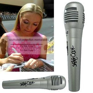 Katie Cook Signed Microphone Mic Proof - Country Music Television Host Autograph
